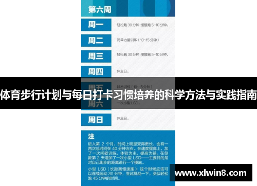 体育步行计划与每日打卡习惯培养的科学方法与实践指南